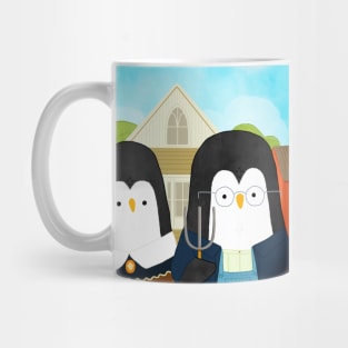 American Goth Penguins Art Series Mug